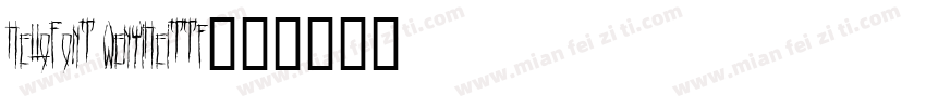 HelloFont WenYiHeittf字体转换